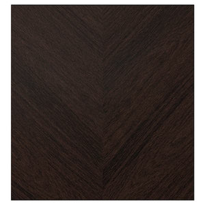 Ikea HEDEVIKEN - Door, dark brown stained oak veneer, 60x64 cm