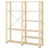 HEJNE 2 sections, with end protectors/pine, 154x31x172 cm