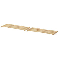 HEJNE shelf, pine, 77x28 cm, 2 pack