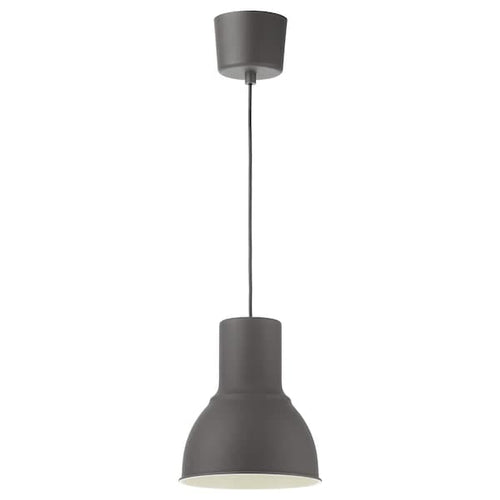 HEKTAR - Pendant lamp, dark grey, 22 cm