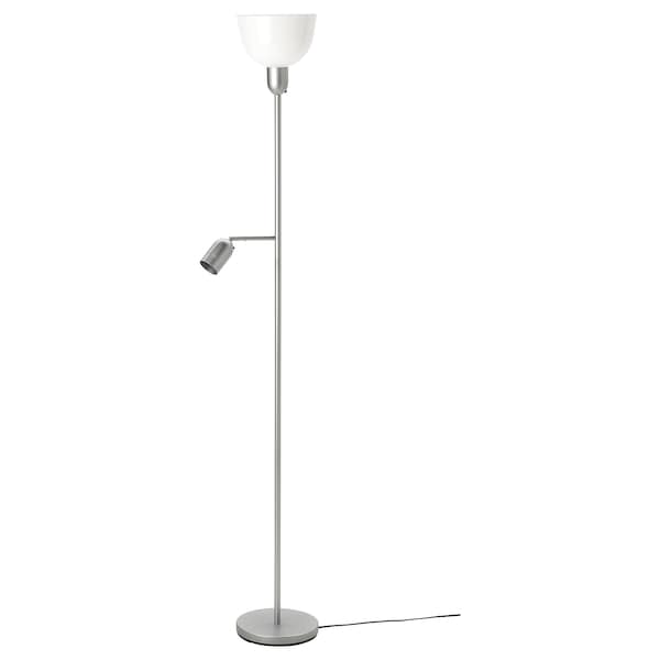 Ikea HEKTOGRAM Floor lamp light indir/reading - silver/white color ,
