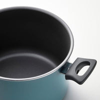 HEMLAGAD - 6-piece cookware set, grey/grey-blue - best price from Maltashopper.com 90558744