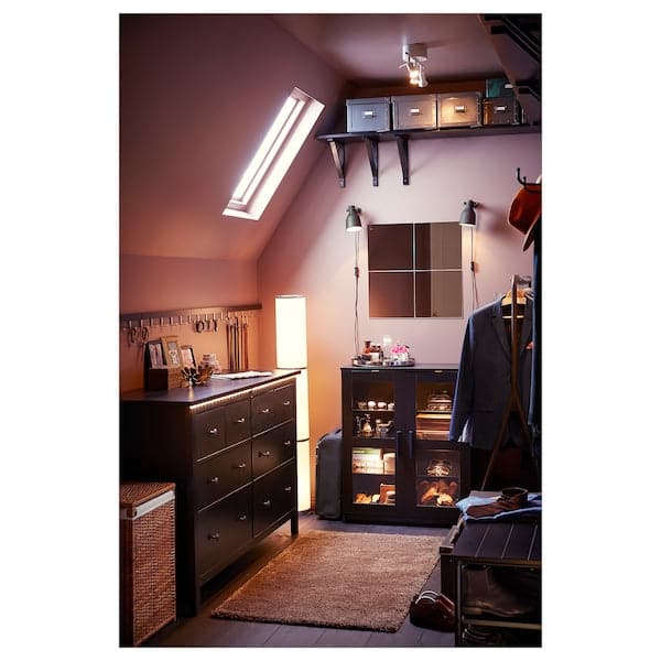 Ikea HEMNES Chest of drawers with 8 drawers - brown-black 160x96 cm , 160x96 cm