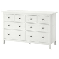 HEMNES chest of 8 drawers, white stain, 160x96 cm