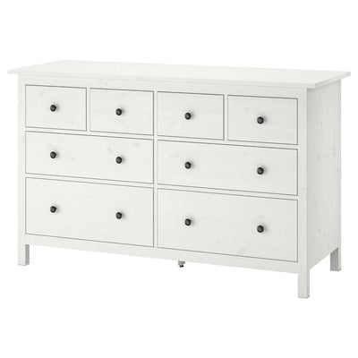 Ikea HEMNES - Chest of 8 drawers, white stain, 160x96 cm