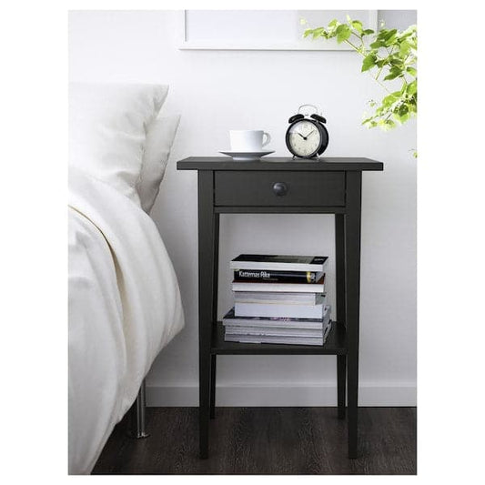 Ikea HEMNES - Bedside table, black-brown , 46x35 cm