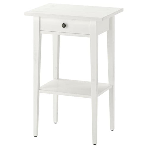 HEMNES - Bedside table, white stain, 46x35 cm