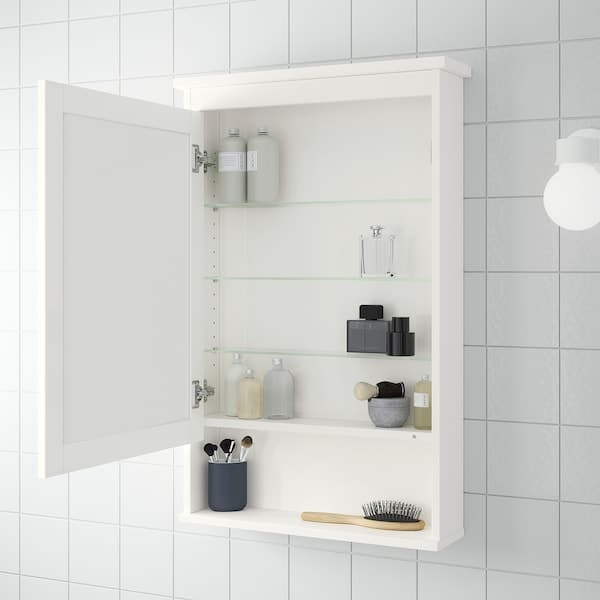Ikea HEMNES - Mirror cabinet with 1 door, white, 63x16x98 cm