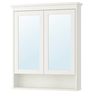 Ikea HEMNES - Mirror cabinet with 2 doors, white, 83x16x98 cm