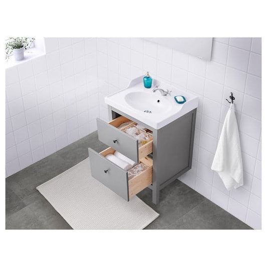 Ikea HEMNES - Wash-stand with 2 drawers, grey , 60x47x83 cm