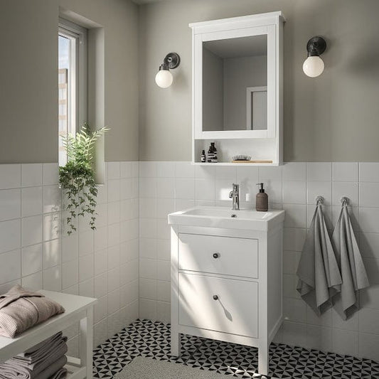 Ikea HEMNES / ORRSJÖN - Washbasin/drawer/misc cabinet, white,62x49x89 cm