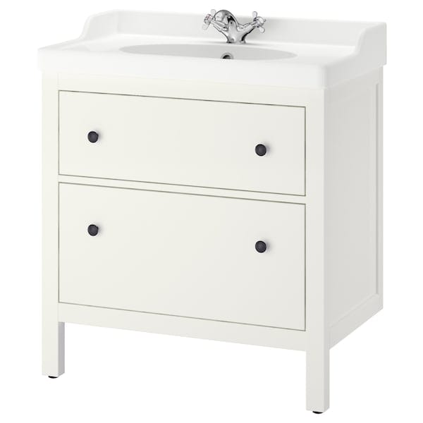 Ikea HEMNES / RUTSJÖN - Washbasin/drawer unit/misc, white,82x49x95 cm