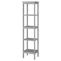 HEMNES shelving unit, grey, 42x172 cm