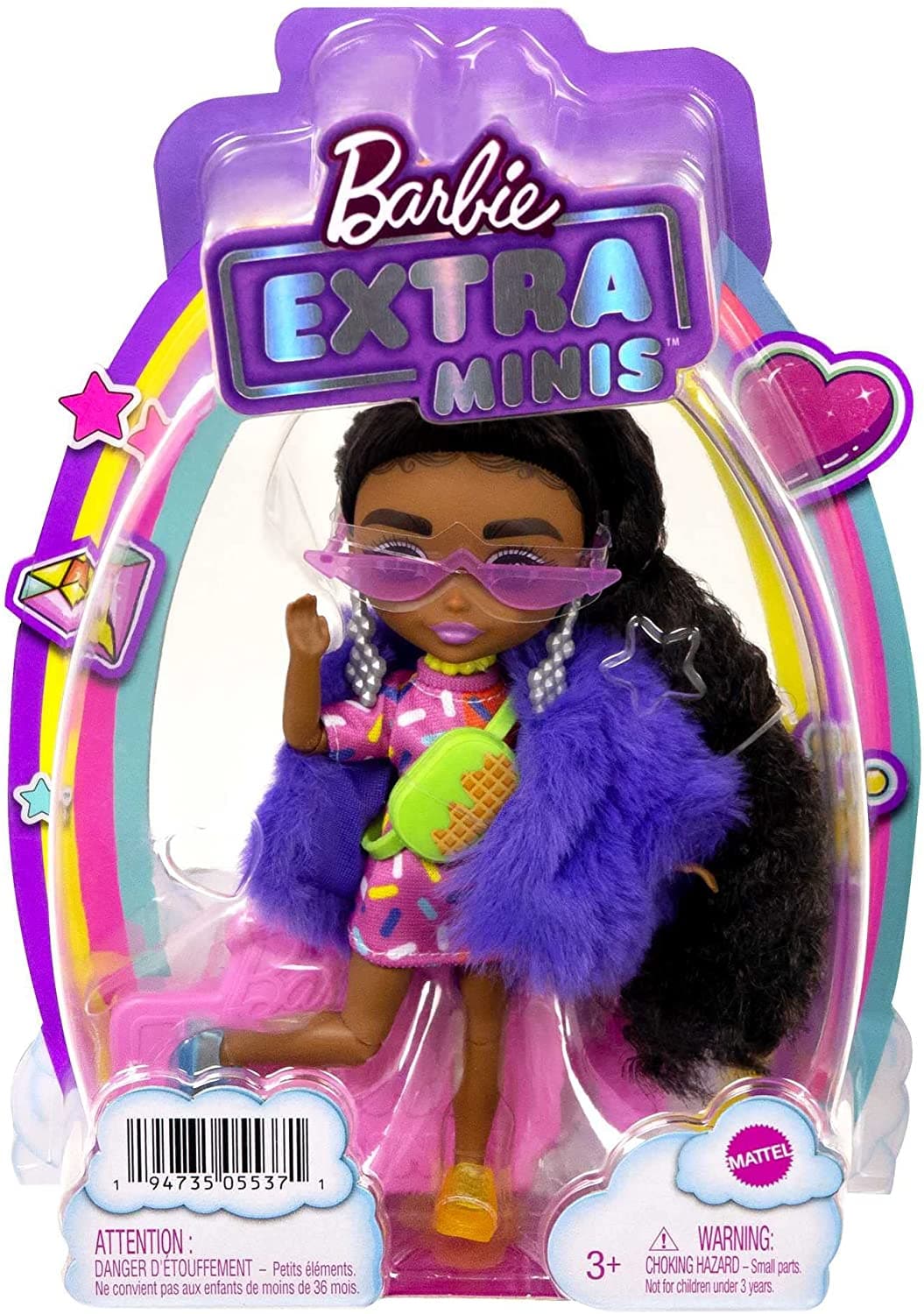 Barbie Extra Minis: Doll With Purple Fur