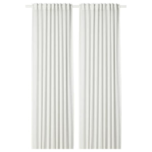 Ikea HILJA Curtains, 1 pair - white 145x300 cm , 145x300 cm