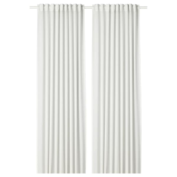 Ikea HILJA Curtains, 1 pair - white 145x300 cm , 145x300 cm