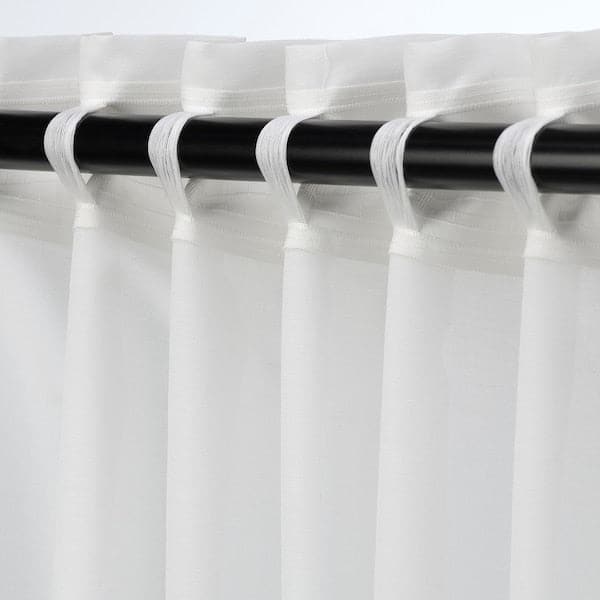 Ikea HILJA Curtains, 1 pair - white 145x300 cm , 145x300 cm