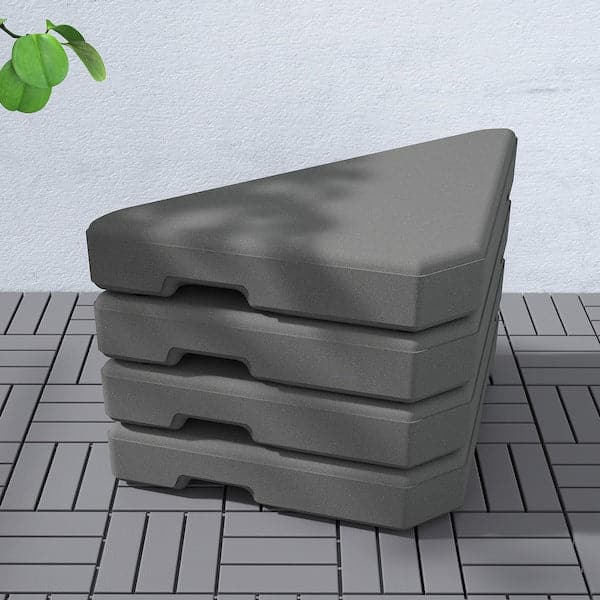 HJÄLTÖN - Parasol base, grey - best price from Maltashopper.com 99440948