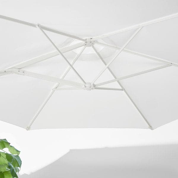 Ikea HÖGÖN - Parasol, hanging, white, 270 cm