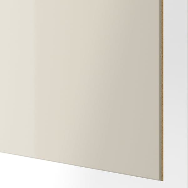 HOKKSUND 4 sliding door frame panels - light beige gloss 100x236 cm , 100x236 cm - best price from Maltashopper.com 80373802