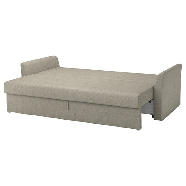 Ikea HOLMSUND - 3-seater sofa bed, Borgunda beige