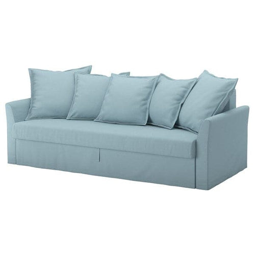 HOLMSUND 3-seater sofa bed lining - Blue orrsta ,