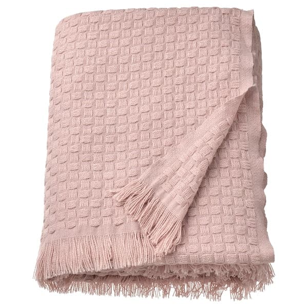 HORNMAL - Throw, light pink, 130x170 cm - best price from Maltashopper.com 50530785