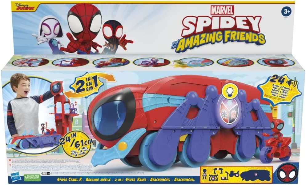 Quartier Général Spiderman avec véhicule - Spidey and His Amazing