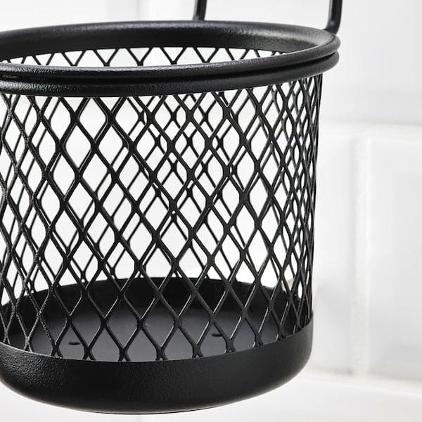 Ikea HULTARP - Container, black/mesh, 14x16 cm