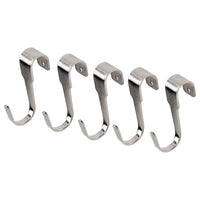 HULTARP hook, nickel-plated, 7 cm, 5 pack