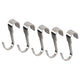 HULTARP hook, nickel-plated, 1.8x7x5 cm, 5 pack