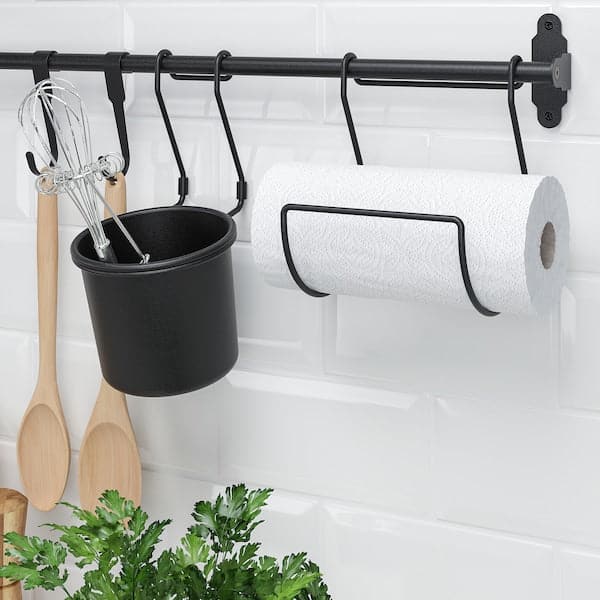 Ikea HULTARP - Kitchen roll holder, black