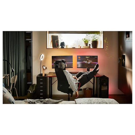 HUVUDSPELARE - Gaming desk, black, 140x80 cm - best price from Maltashopper.com 90539166