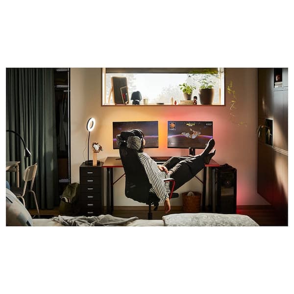 HUVUDSPELARE - Gaming desk, black, 140x80 cm - best price from Maltashopper.com 90539166