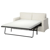 HYLTARP 2-seat sofa-bed, Gransel natural, 182 cm