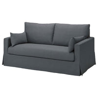 HYLTARP cover for 2-seat sofa, Gransel grey