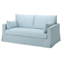 HYLTARP cover for 2-seat sofa, Kilanda pale blue