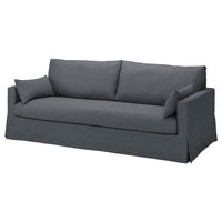 HYLTARP cover for 3-seat sofa, Gransel grey