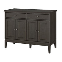 IDANÄS sideboard, dark brown stained, 124x50x95 cm
