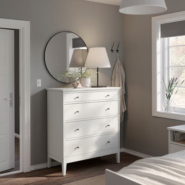 Ikea IDANÄS - Chest of 4 drawers, white, 104x118 cm