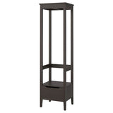 IDANÄS open wardrobe, dark brown stained, 59x211 cm