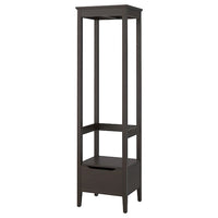 IDANÄS open wardrobe, dark brown stained, 59x211 cm