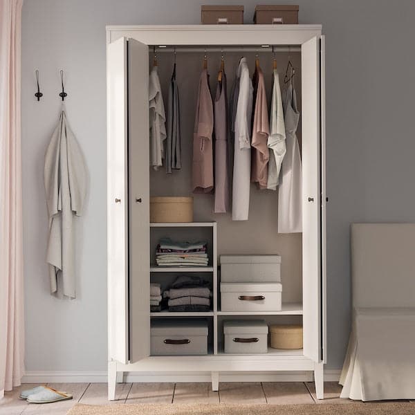Ikea IDANÄS - Wardrobe, white, 121x211 cm