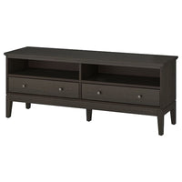 IDANÄS TV bench, dark brown stained, 162x40x63 cm