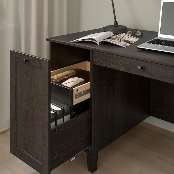 IDANÄS - Desk, brown, 152x70 cm - best price from Maltashopper.com 60514153