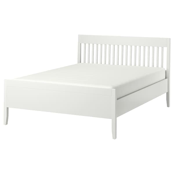 Ikea IDANÄS Bed frame, white / Lindbåden, 160x200 cm , 160x200 cm