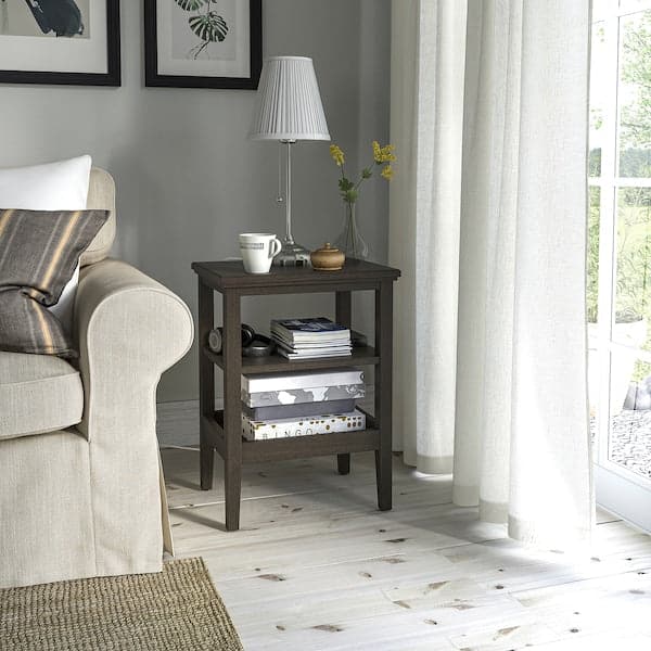 Ikea IDANÄS - Side table, dark brown stained, 46x36 cm