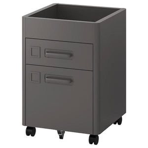 IDÅSEN Chest of drawers with wheels - dark gray 42x61 cm , 42x61 cm - best price from Maltashopper.com 30360982