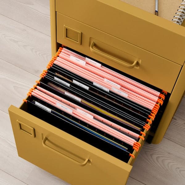 Ikea IDÅSEN - Drawer unit on castors, golden-brown, 42x61 cm