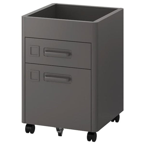 IDÅSEN Chest of drawers with smart lock - dark grey 42x61 cm , 42x61 cm
